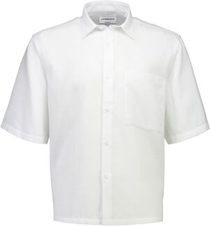 Solid dobby cotton shirt S/S