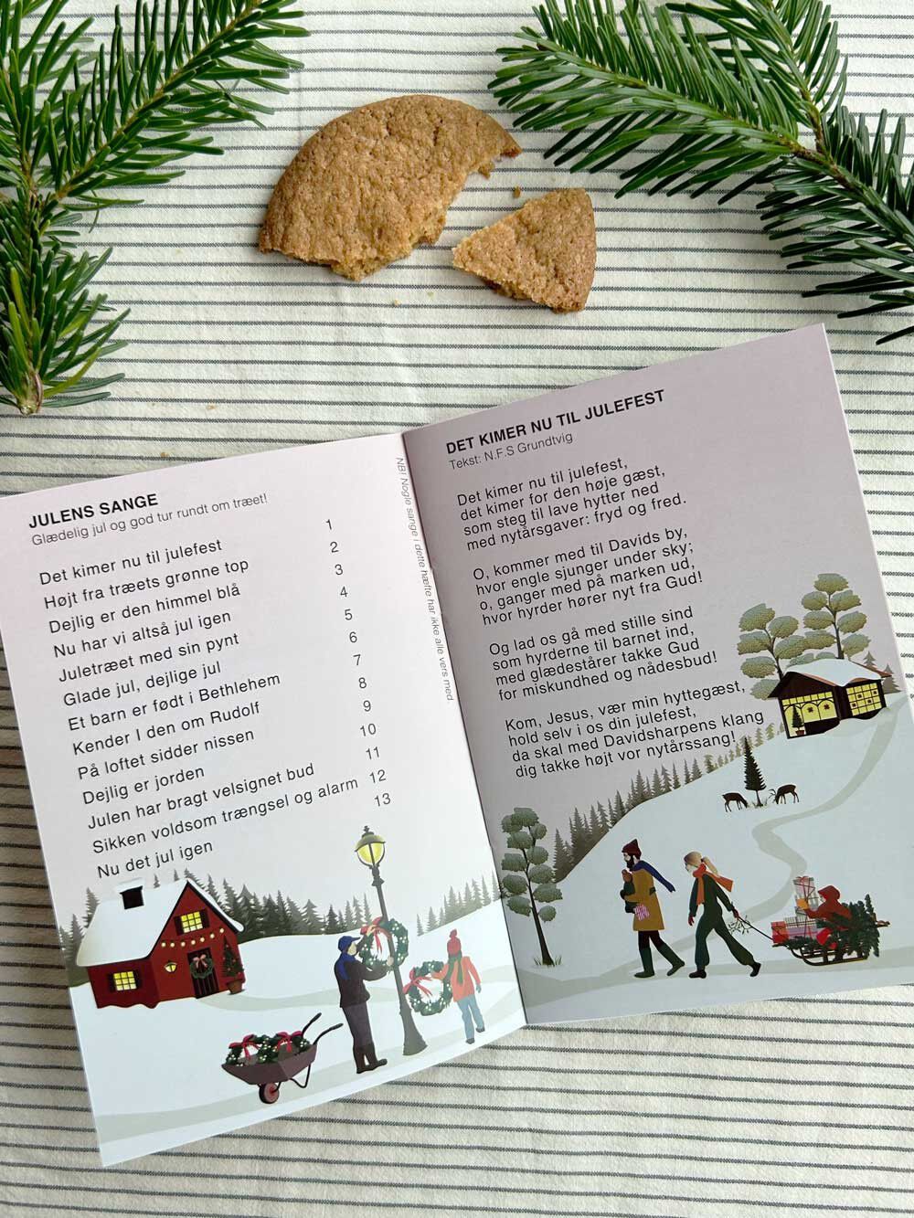 JULENS SANGE - kasse med 15 sangh&aelig;fter