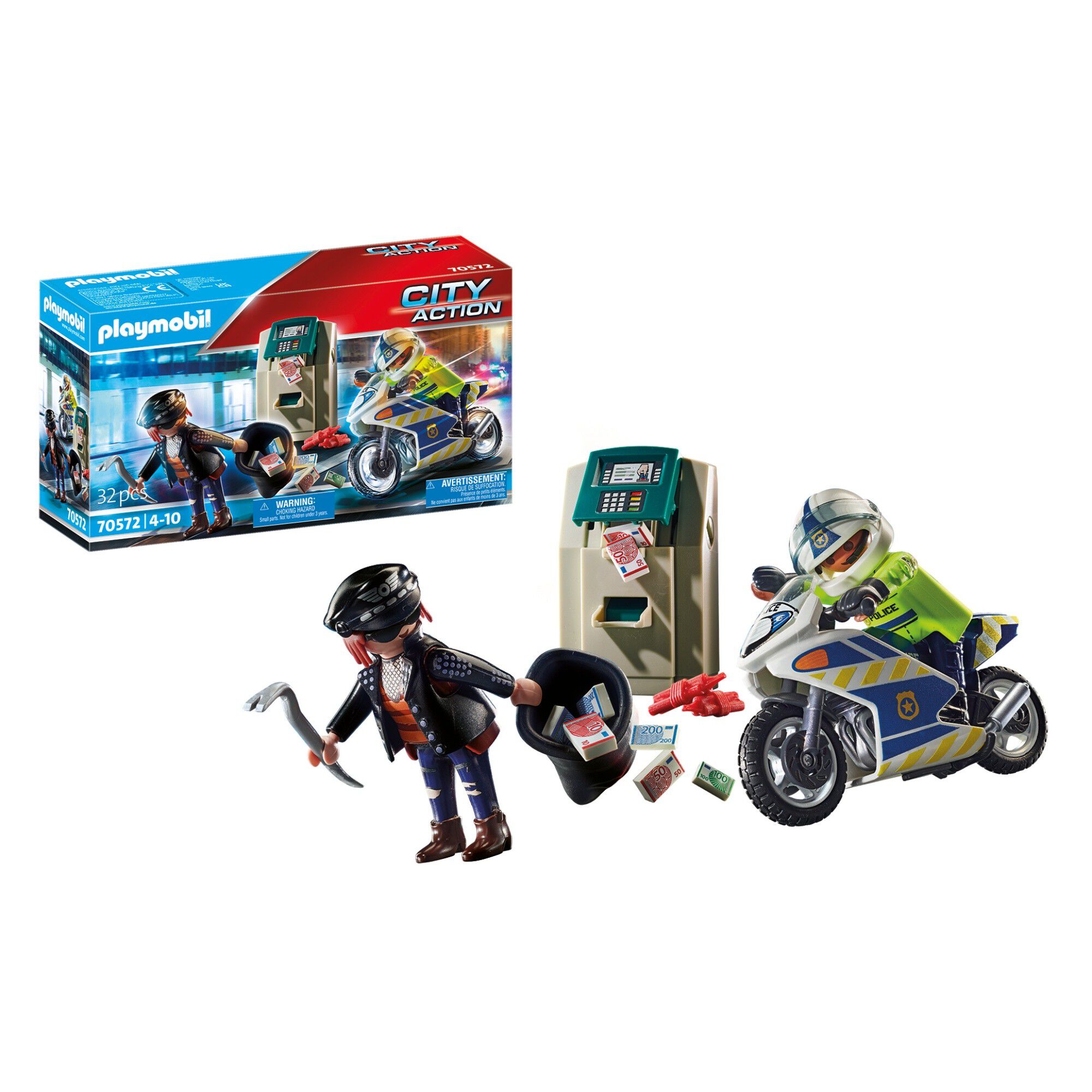 Police motorcycle: pursuit of the money