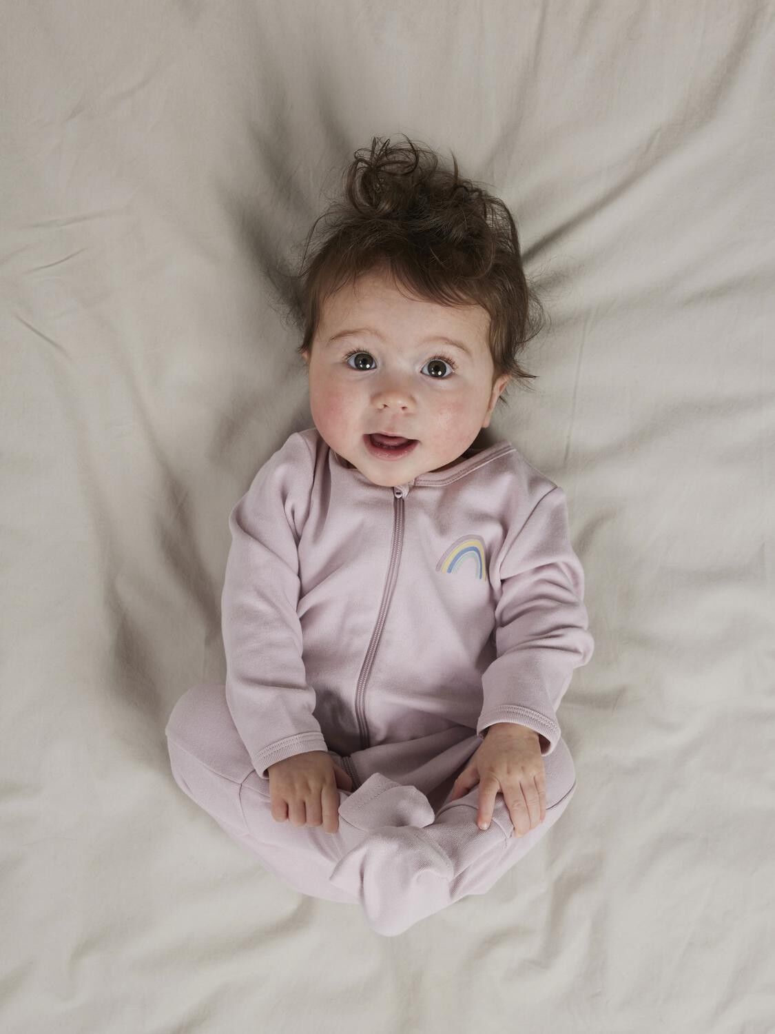 Nbfnightsuit 2P Zip Ff Jet Rainbow Noos