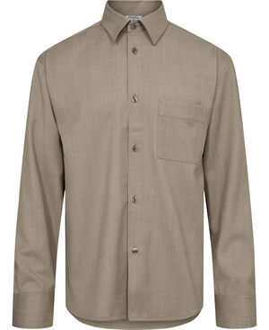 Boxy Wool Twill Shirt