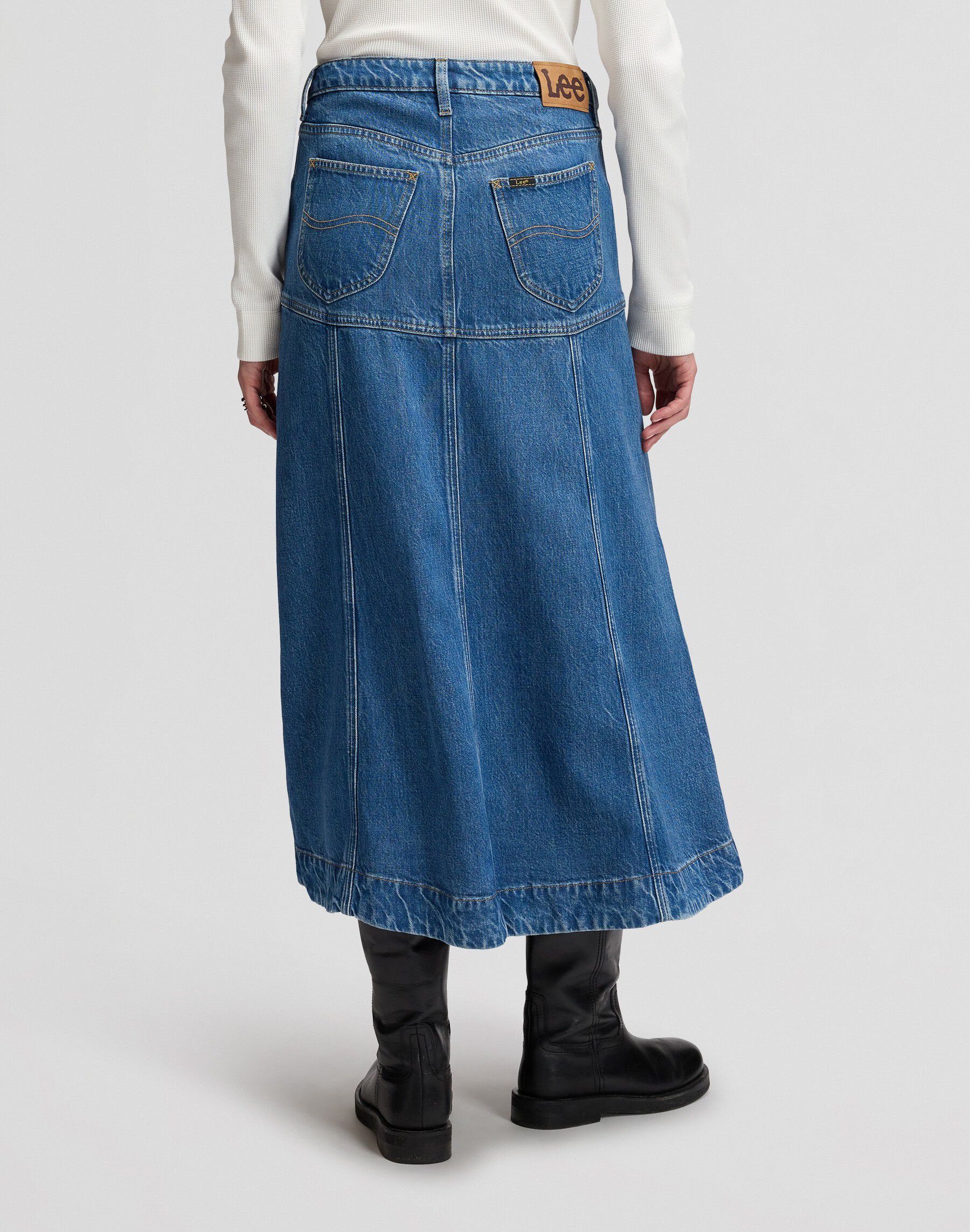 SEAMED_MIDI_SKIRT TORRENTIAL