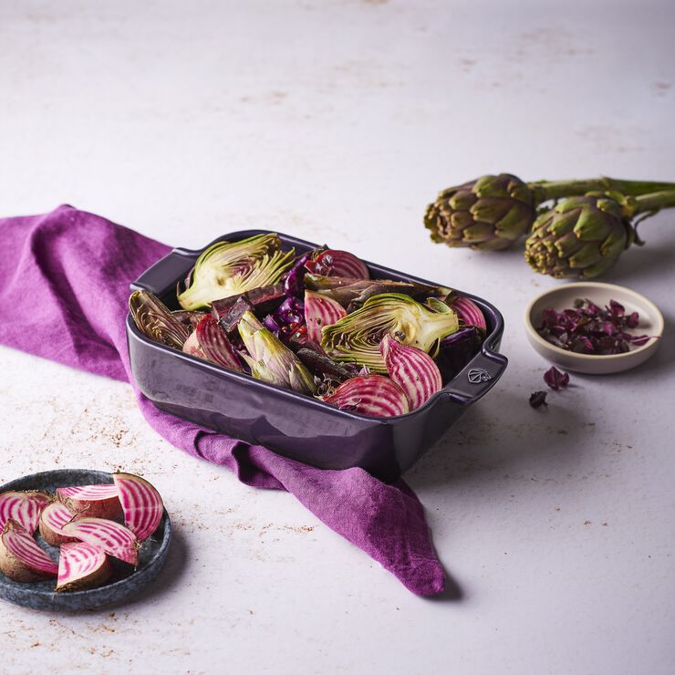 Appolia Keramik Rektangulær 25 cm Aubergine
