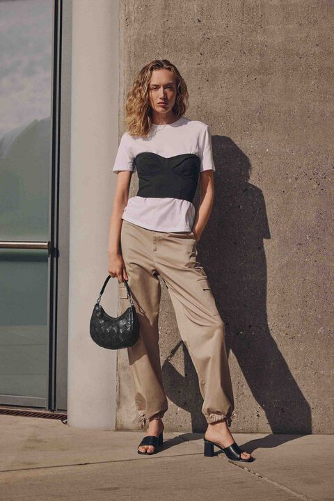 Helia Cross. Bag, Ant. Woven