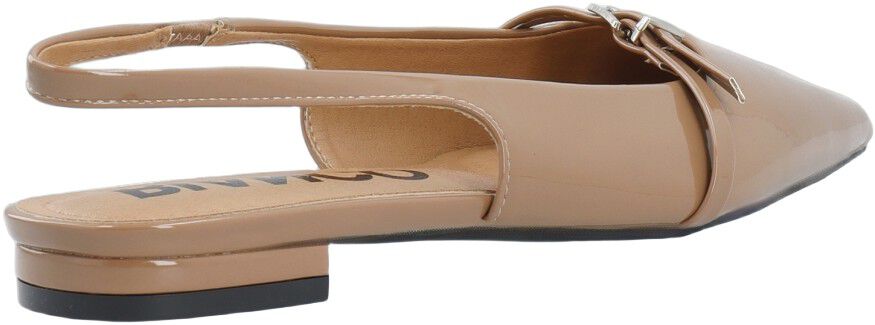 BIABARI Pointy Flat Slingback Faux Leather