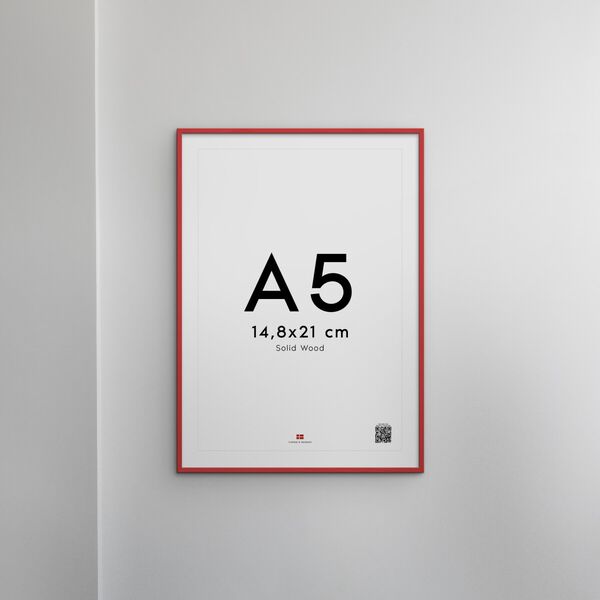 Poster&Frame - Red wood 50x70cm