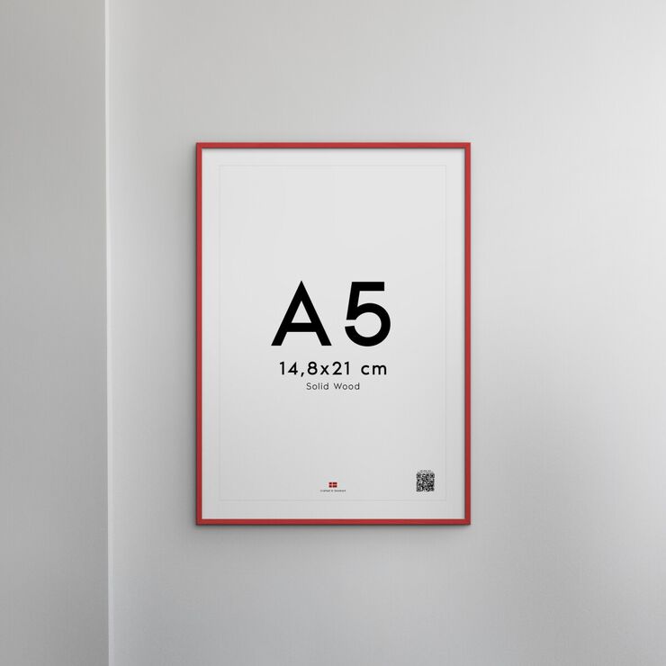 Poster&Frame - Red wood 50x70cm