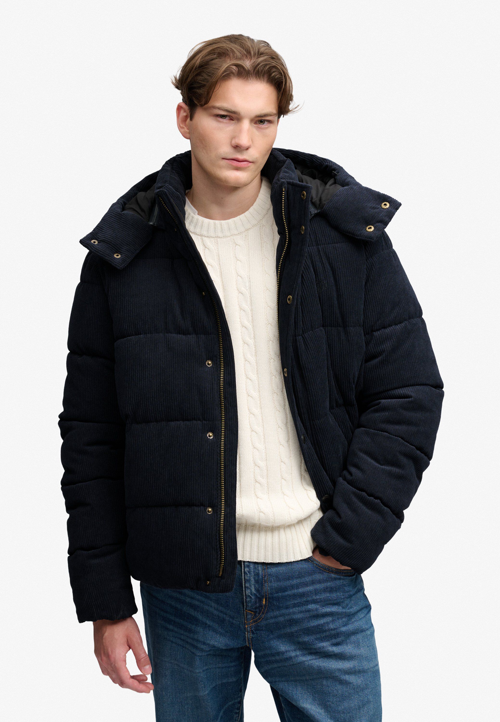 PREMIUM HOOD CORD PUFFER JKT