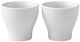 White Fluted Egg Cup, 5 cm, 2-pack