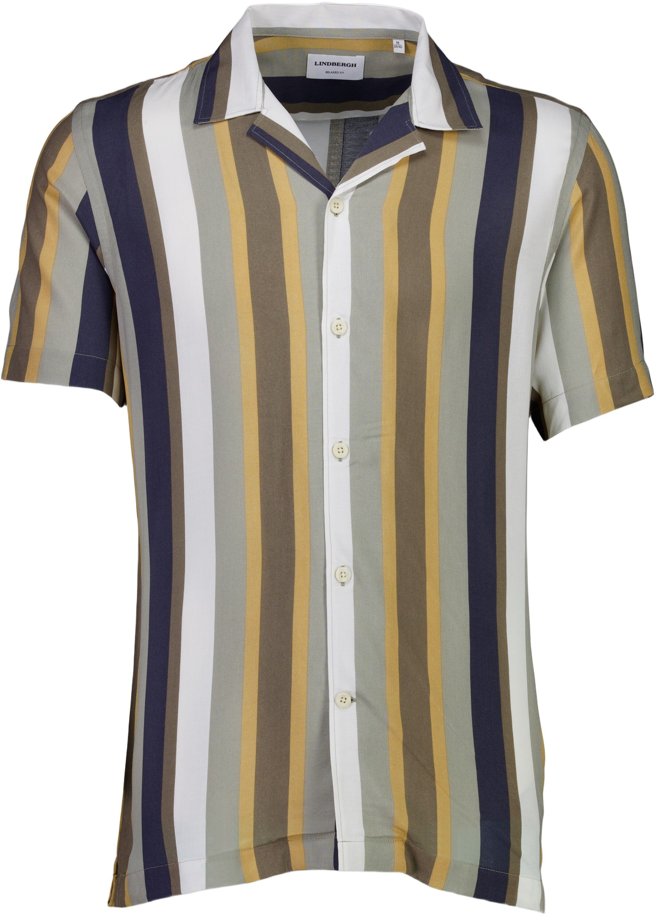 Bold stripe viscose shirt S/S