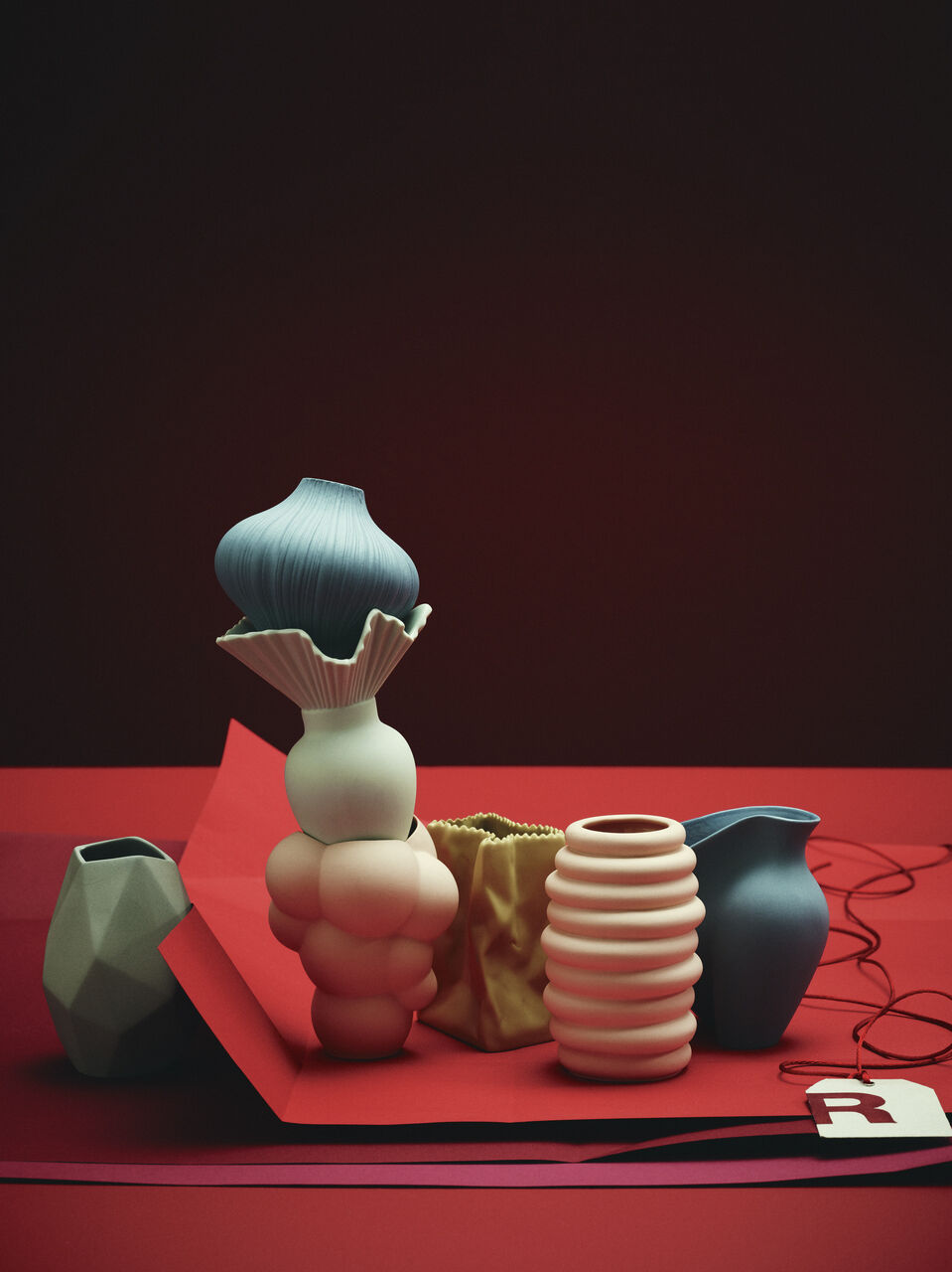 Vase 9cm, Fossil, T&uuml;tenvase