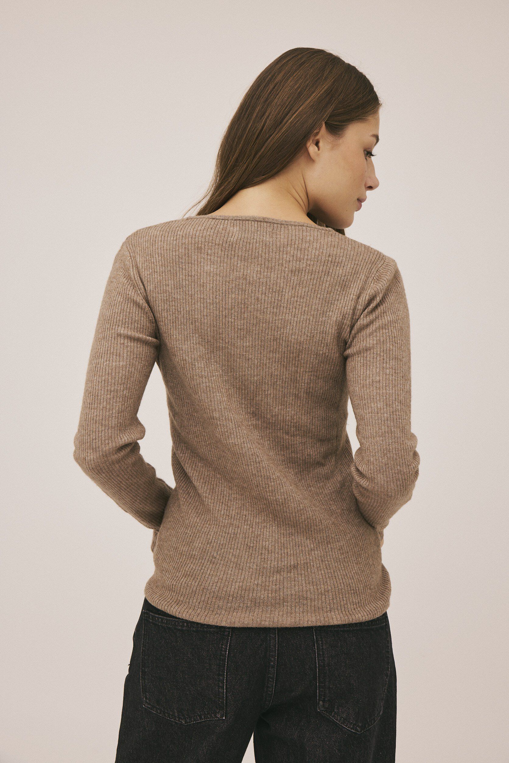 Torino 1 Strikket bluse - Merino uld mix