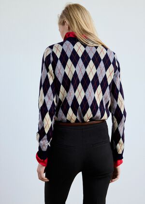 Fine-knit crew-neck sweater