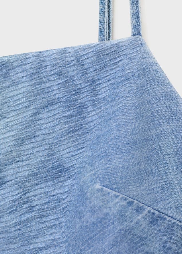 Denim midi-dress