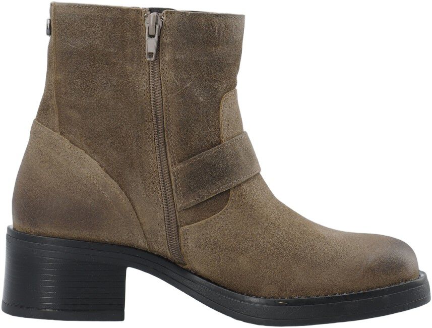 CASRIKKE Biker Boot W. Inside Zip Vintage Suede