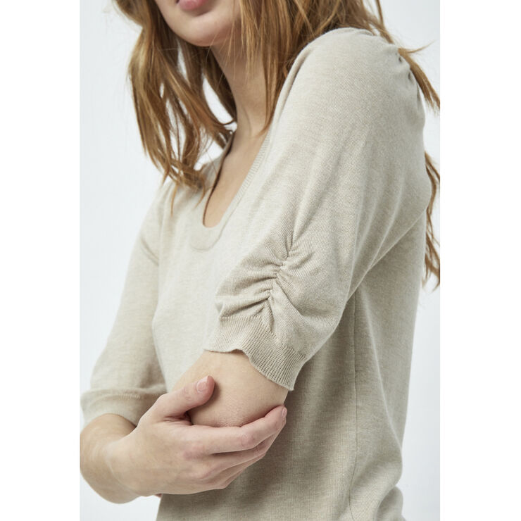 Pam Scoop Neck Knit T-Shirt