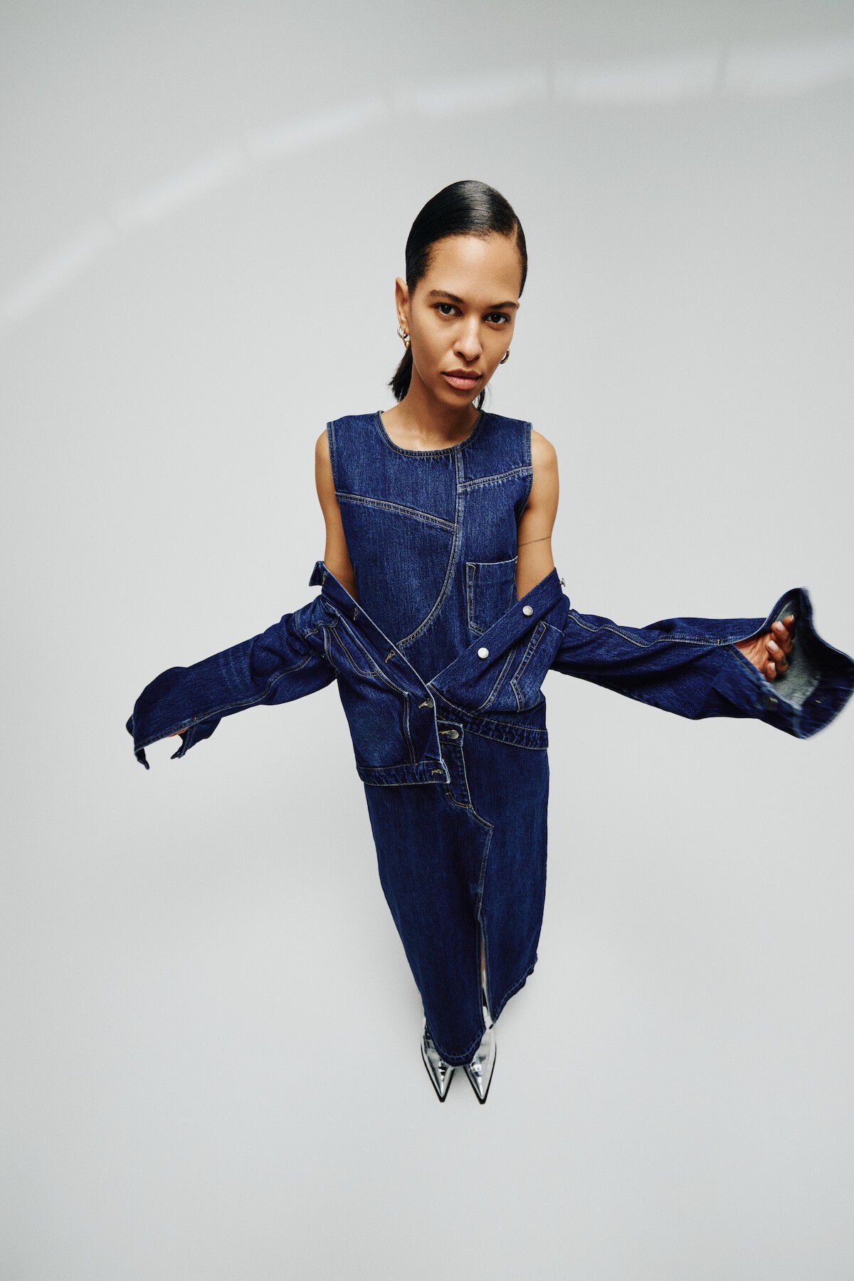 Patchwork denim jacket - Janny