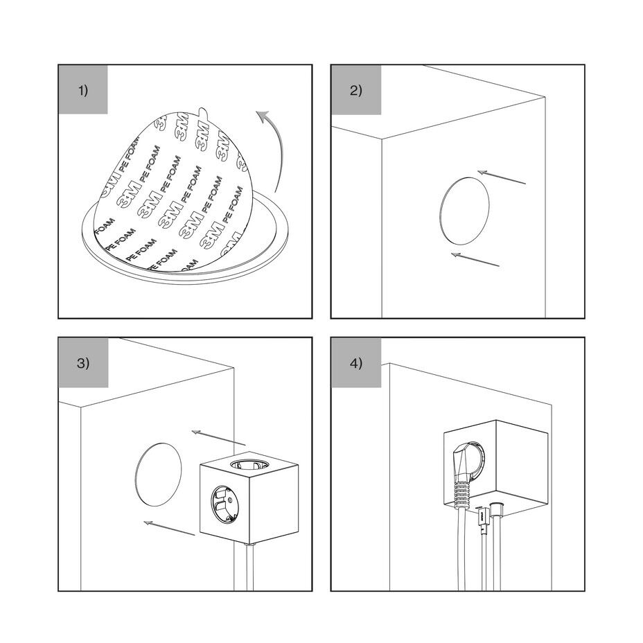 Square 1 - USB-C - 1,8m F Bauhaus EU - Mulberry Red