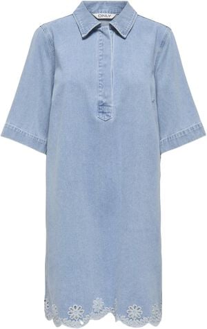 ONLBELLE SS HALF PLACKET DNM DRESS