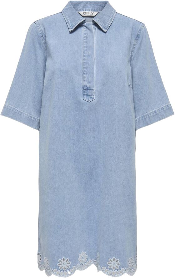 ONLBELLE SS HALF PLACKET DNM DRESS