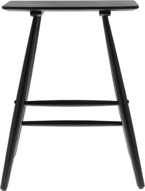 Hög pall Bast 46,5x28x64 cm Svart Massiv ek