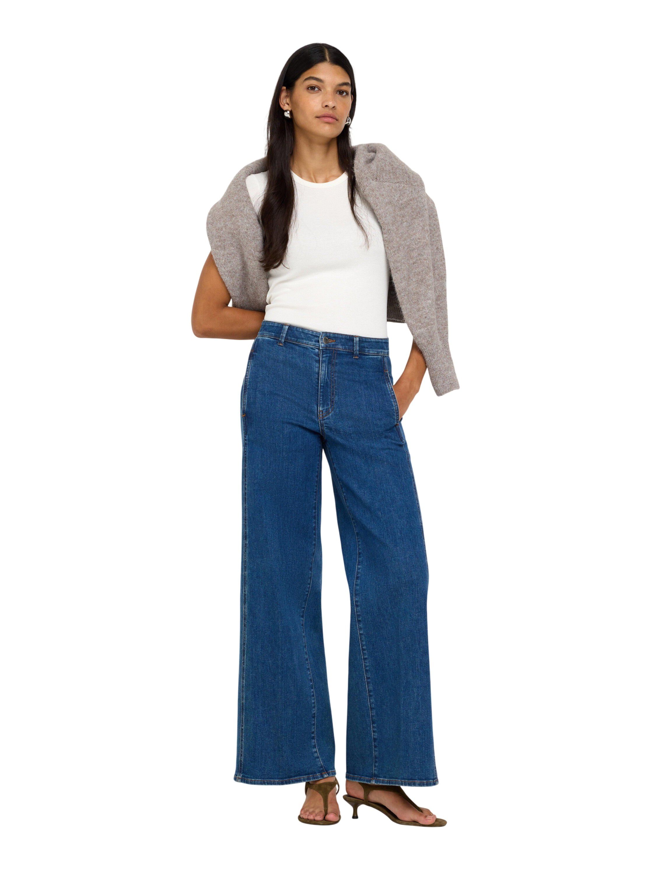 Trousers denim Noomi mid blue