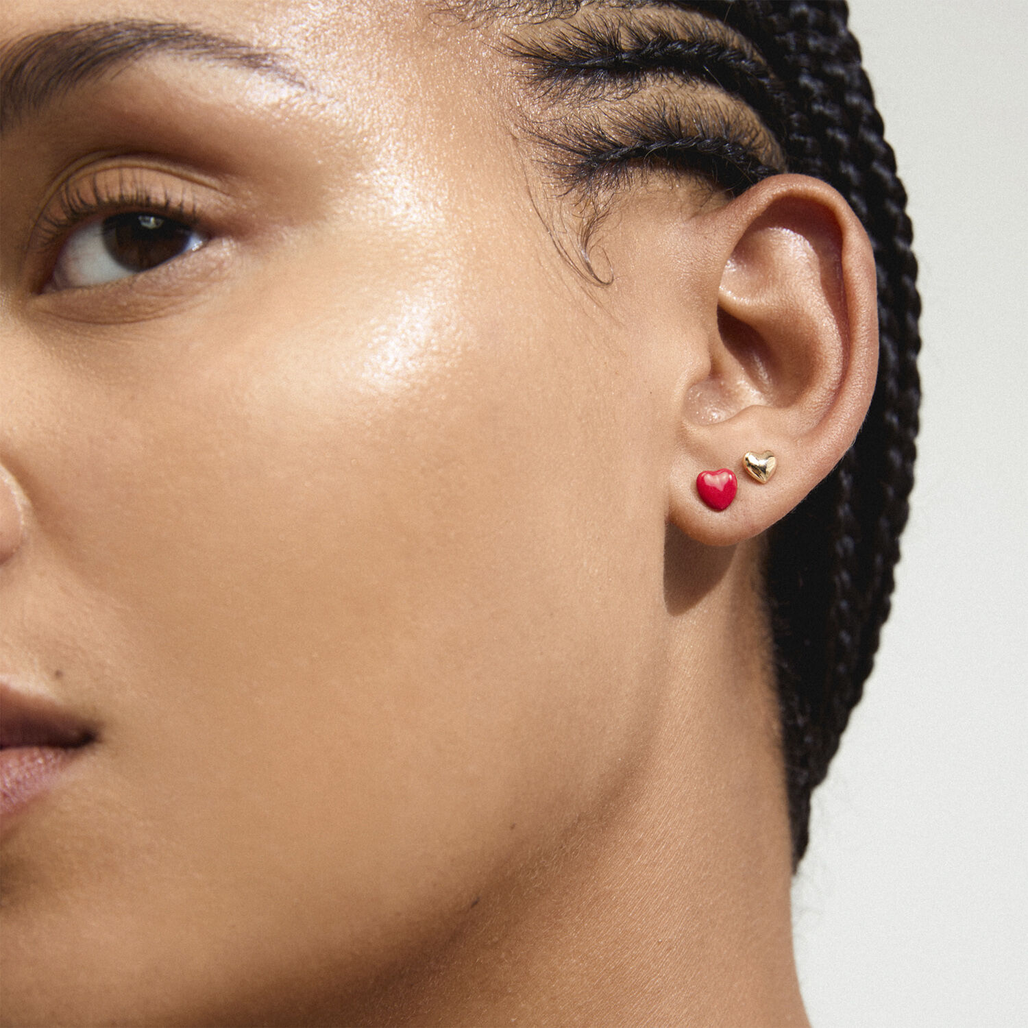 MAEVE earrings 2-in-1 set, gold-plated