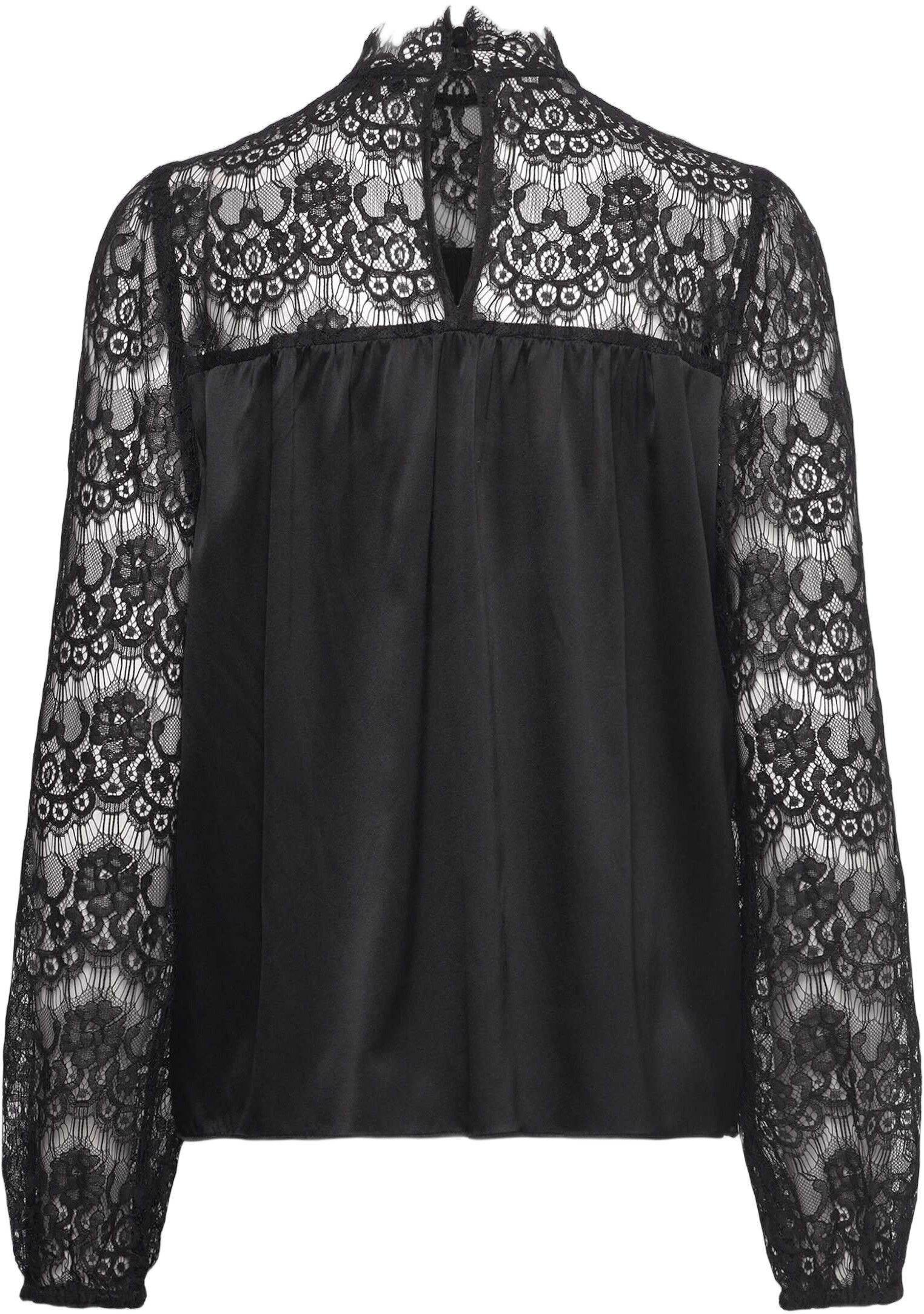 RWJade Silk LS Lace Blouse