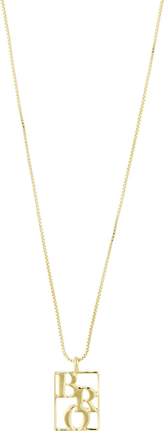 LOVE TAG, recycled BRO necklace gold-plated