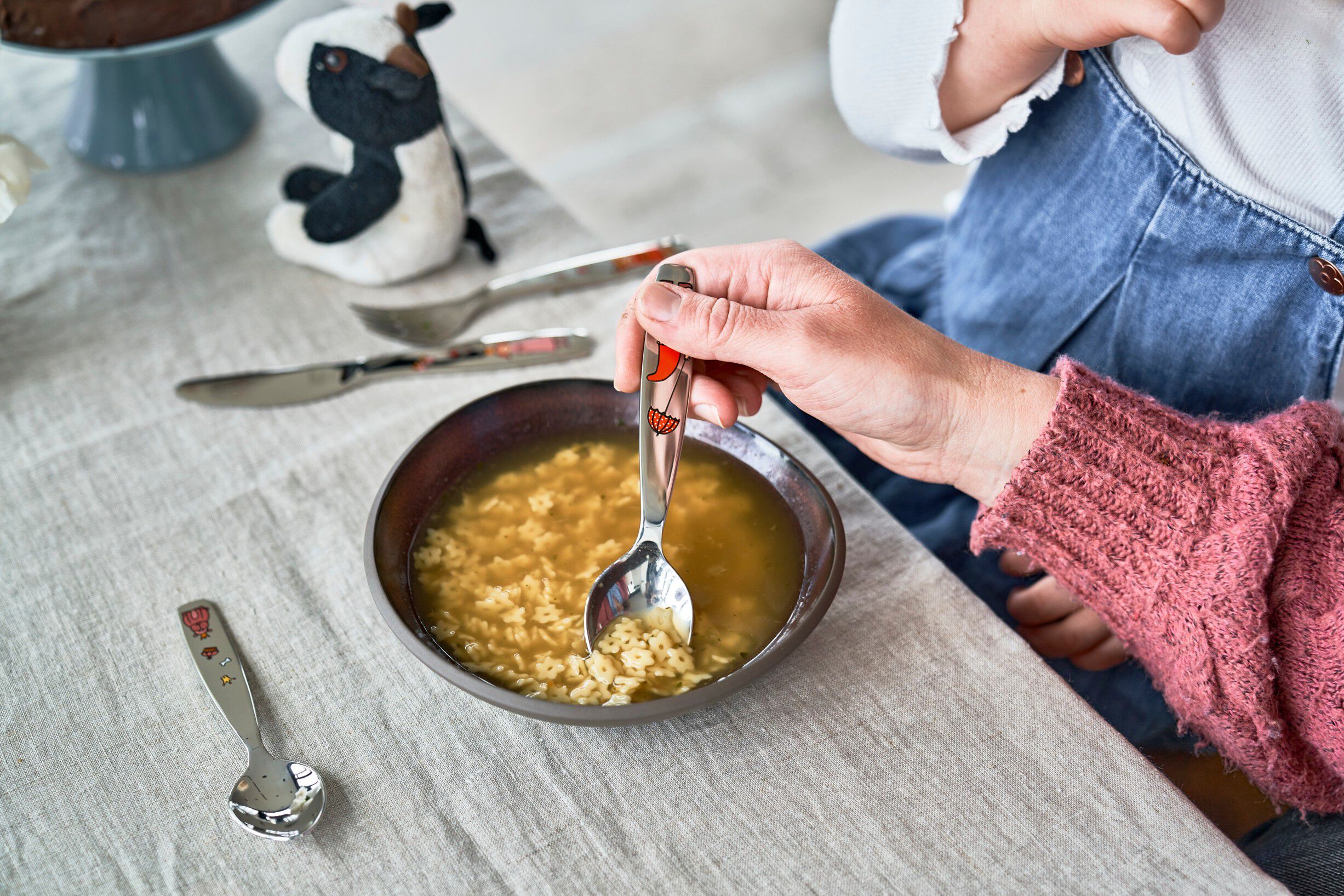 Prinsesse Emilie 4-st, Set med barnbestick, Silver