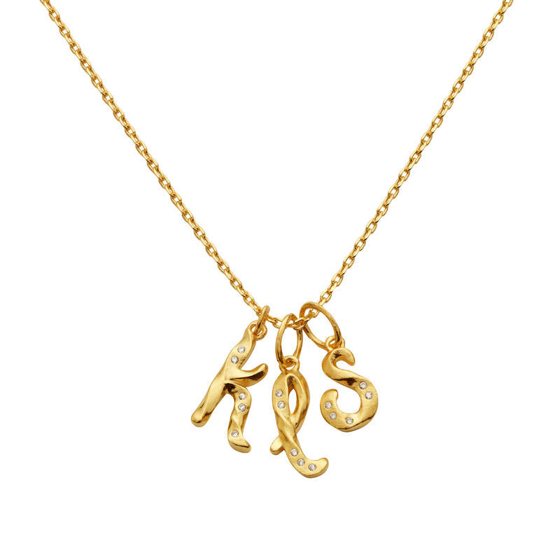 Alphabet Pendant Gold
