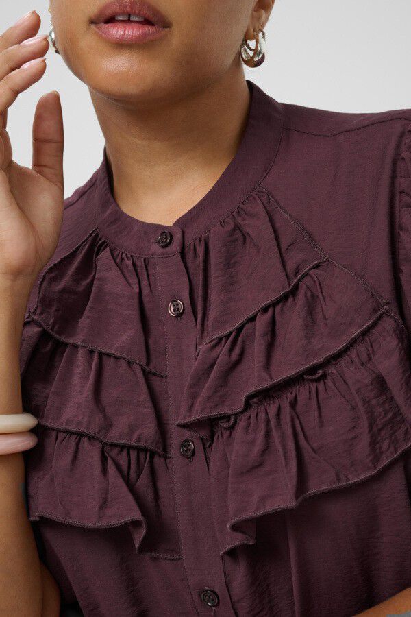 KCnicola Ruffle Shirt