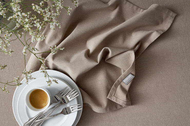 "Tøyserviett 45 x 45 cm Natur 100% ny bomull"