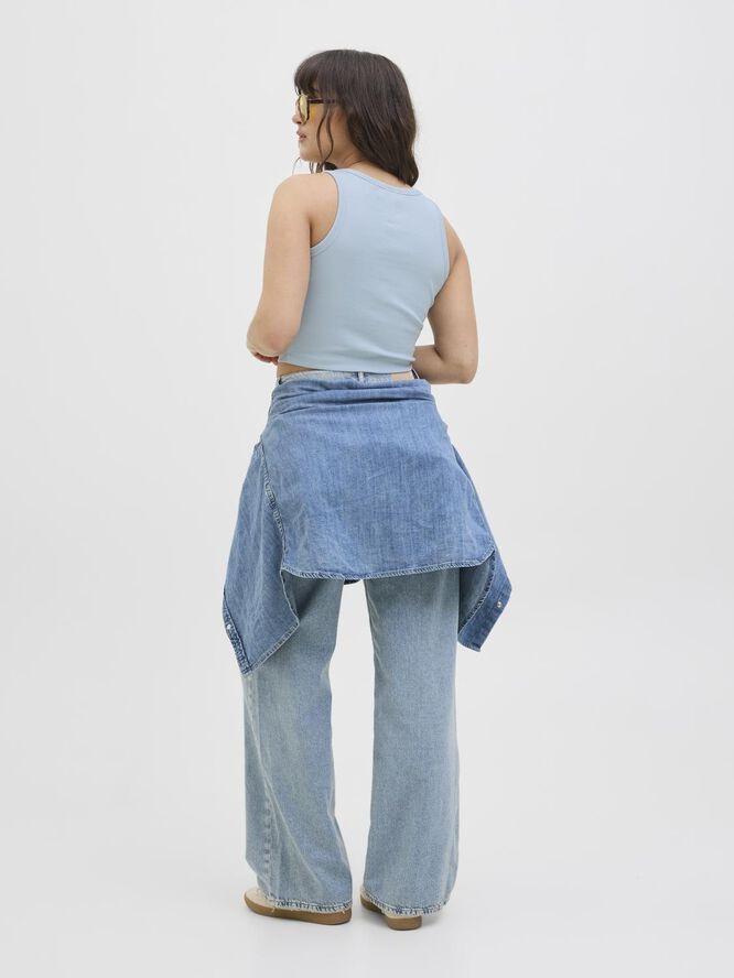 JXFALLON STR SL EMB RIB TOP JRS