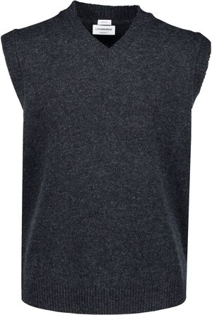 Lambswool button slipover