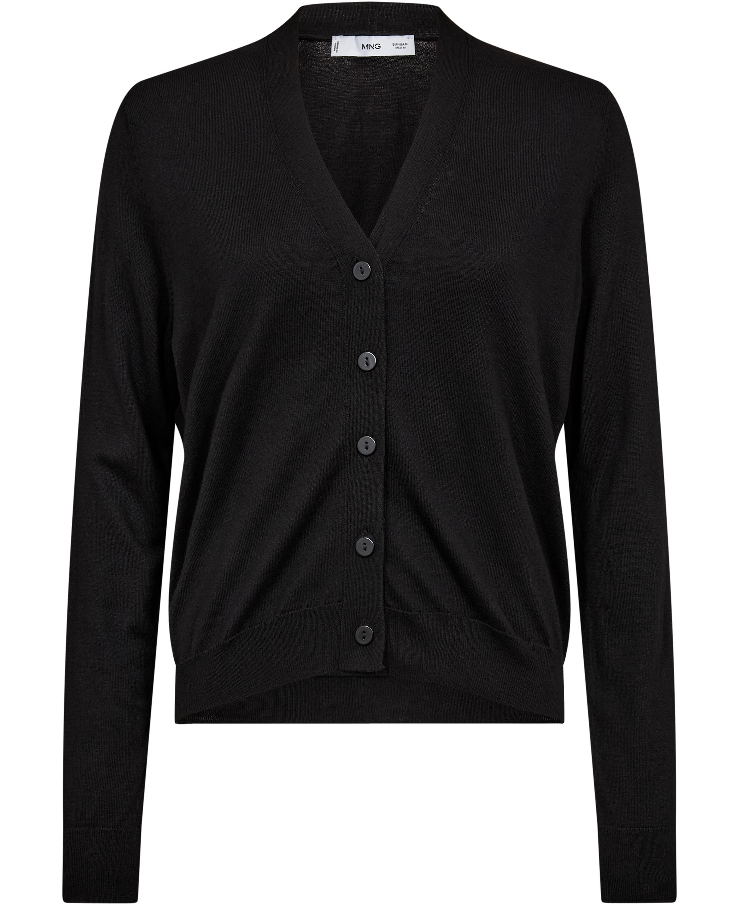 V-neck knitted cardigan