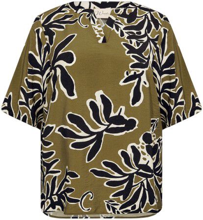 Curvy WA-LINNEA 1 Bluse Oliven