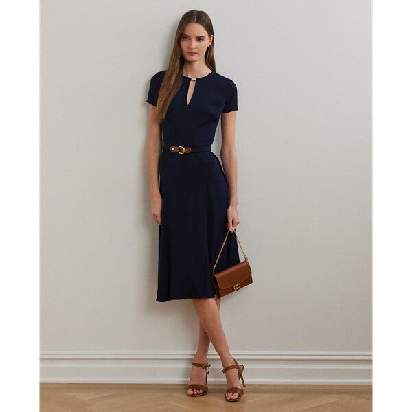 Belted Georgette Dress