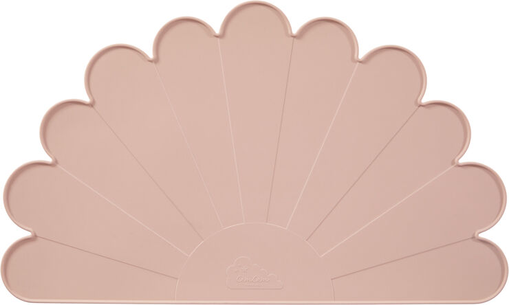 Silicone Placemat, Flower - Dusty Rose