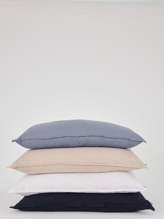 Hør gavlpude flintstone 60x90 cm.