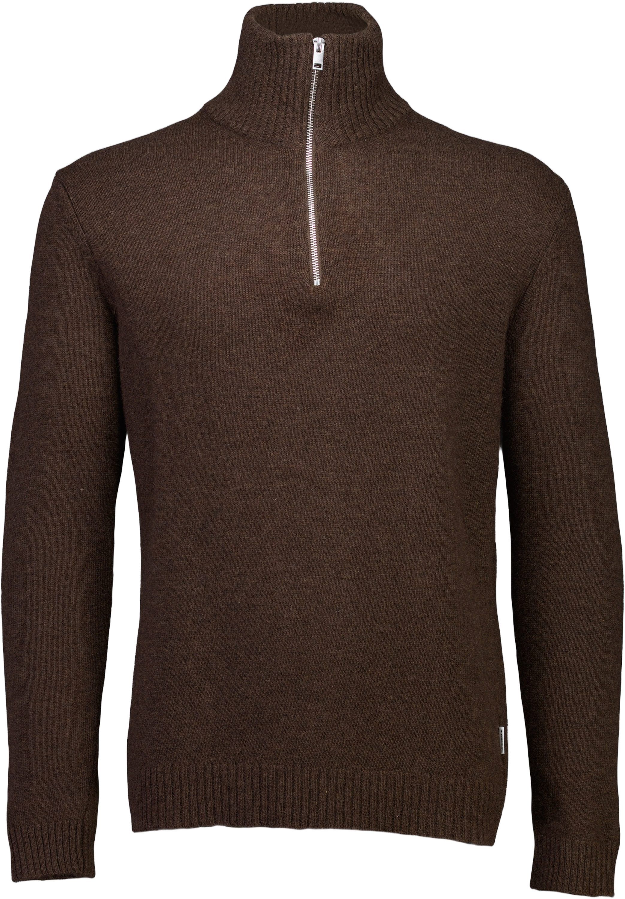 Lambswool half zip knit