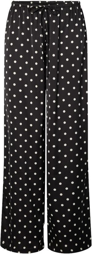 PCJYTTA MW STRAIGHT SATIN PANTS WVN