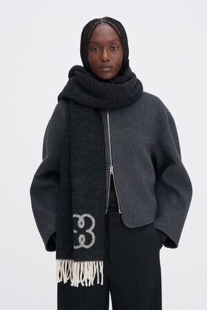 monogram scarf
