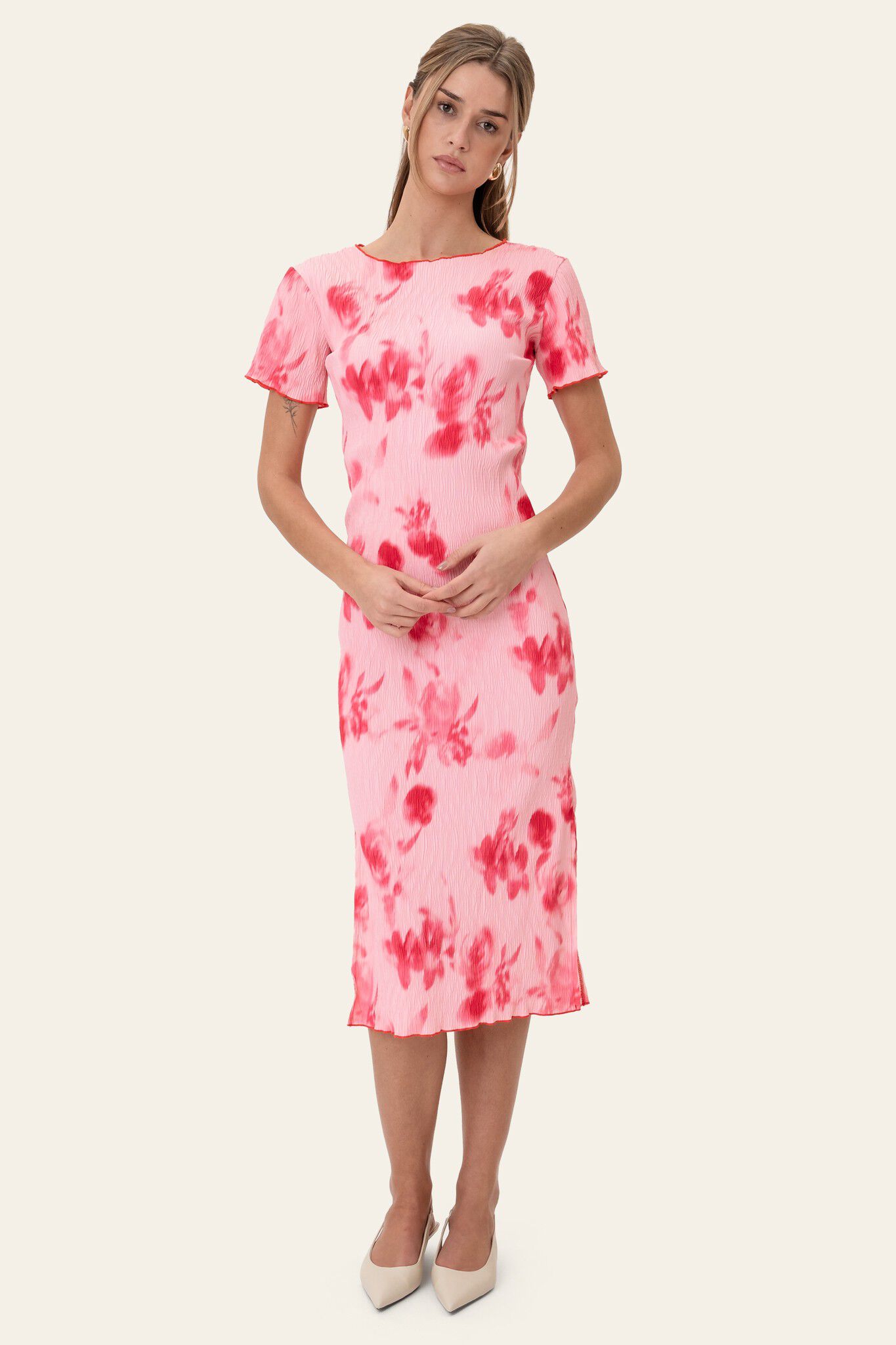 OdaIC SS Dress - Abstract Pink Flow