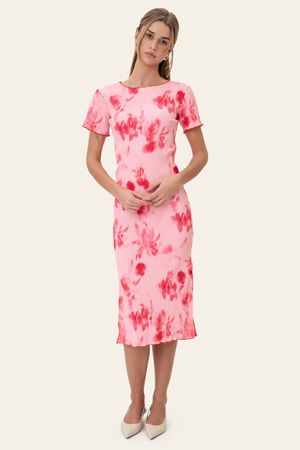 OdaIC SS Dress - Abstract Pink Flow