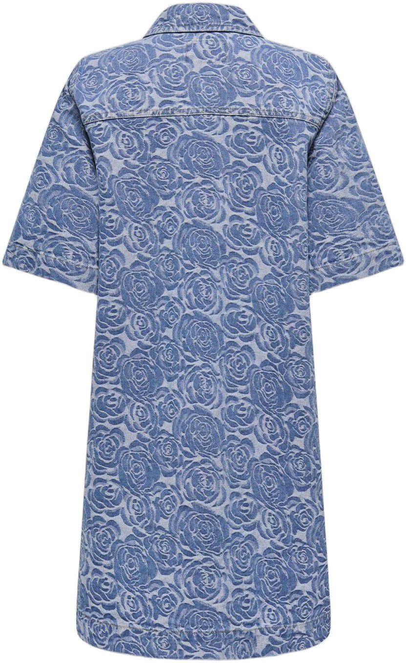 ONLBELLE S/S FLOWER BUTTO DRESS DNM