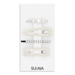 Pearly Hair Clips // 4 pcs