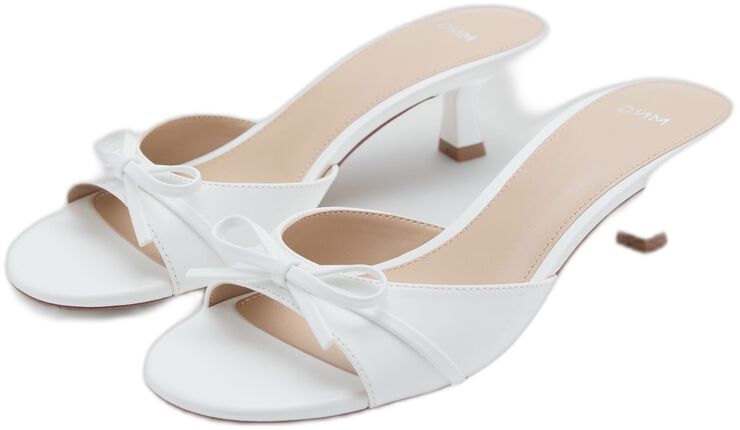 Bow heel sandals