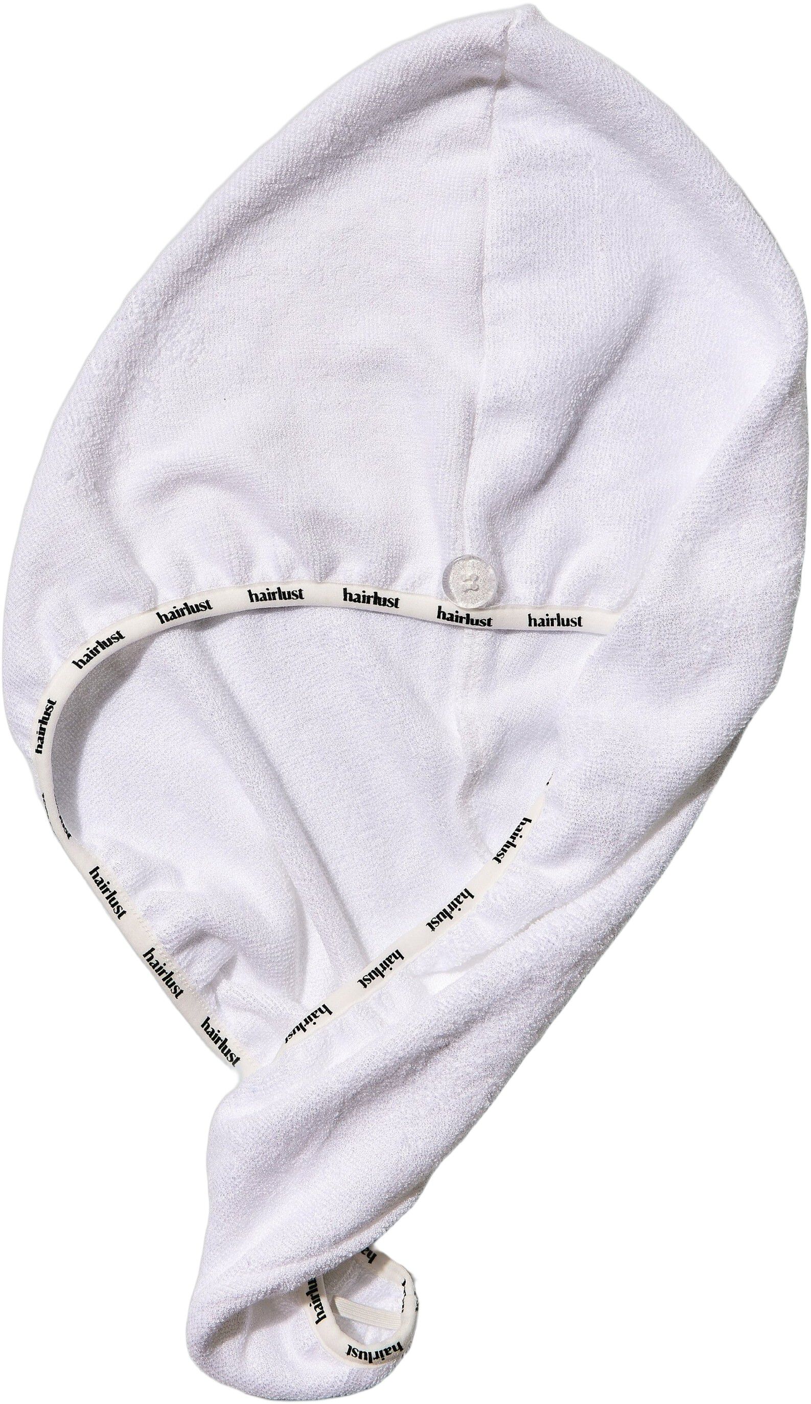 Bamboo Hair Towel Wrap, White