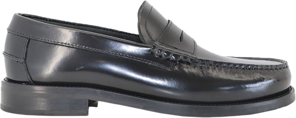 Miles Penny Loafer - Black Polido